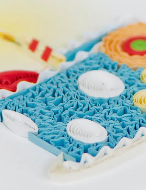 Quilled Whimsical Birthday Cake
