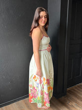 Sidney Sleeveless Floral Boarder Midi Dress