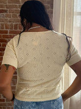 Steven Cream Button Down Puff Sleeve Top