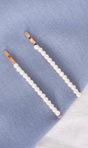 Bonnie Gold String Of Pearl Hair Bobby Pin Set of 2