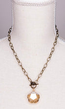 Addison Crystal Stone Pendant Chain Link Necklace