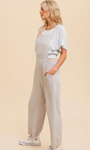 *SALE! Abmary Light Grey Pocket Overall Jumpsuit