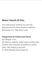 Whiskey River “Virus Who?” Liquid Soap