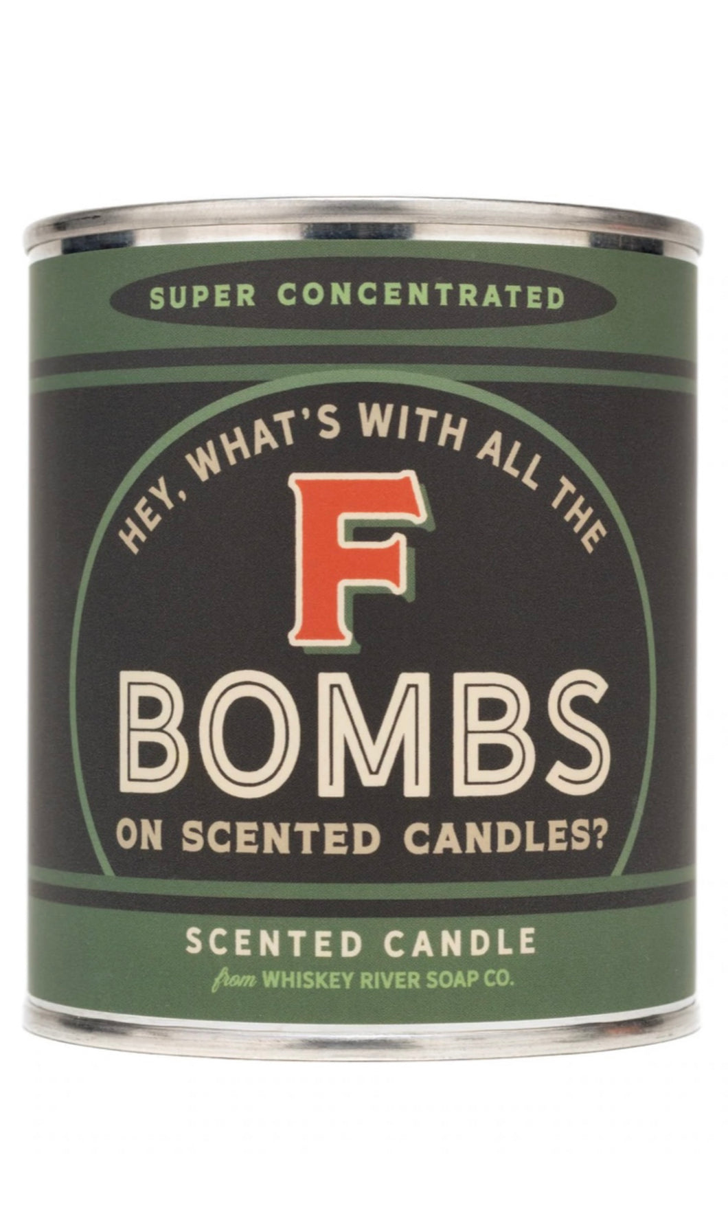 Whiskey - River “F Bombs” Vintage Paint Can Candle