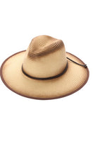 Boho Natural Wide Brim Ombre Sun Hat