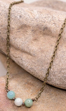 Reece Amazonite Bronze Chain Necklace