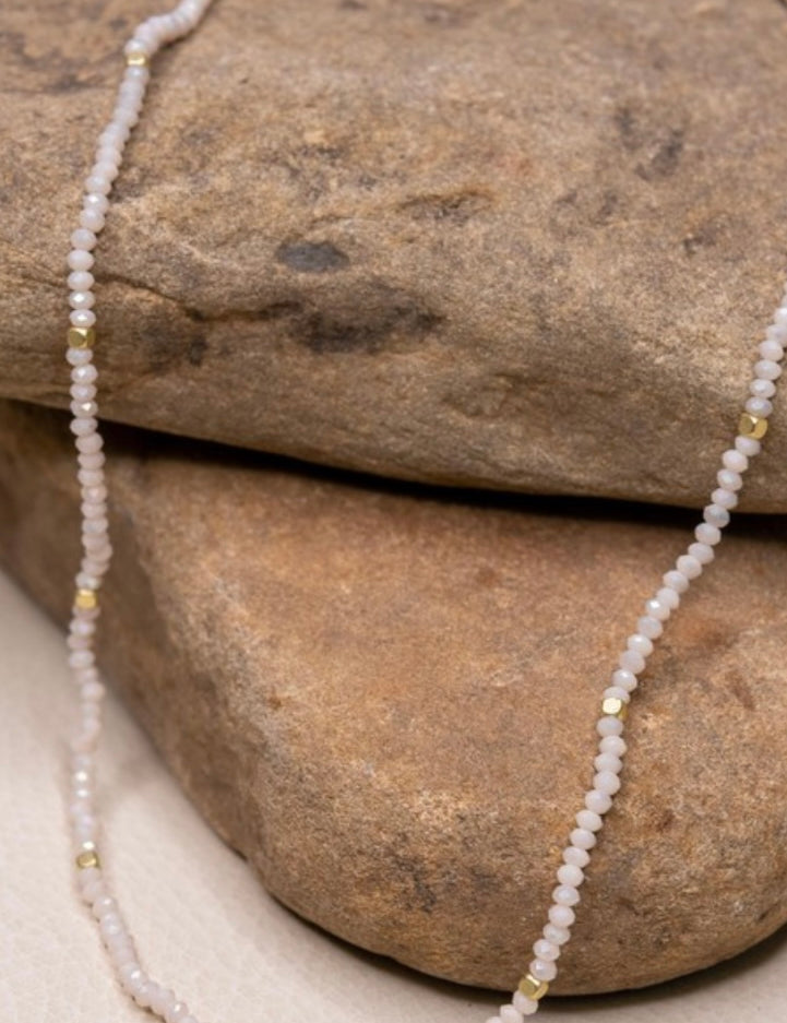 Stassie Seed Bead Short Stretch Choker Necklace