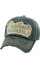 Sunshine & Whiskey Distressed Baseball Hat