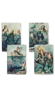Vintage Mermaid Natural Deckle Variety Mini Journals