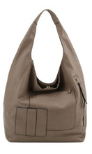 Berkeley Stone Vegan Leather Hobo Shouler Bag