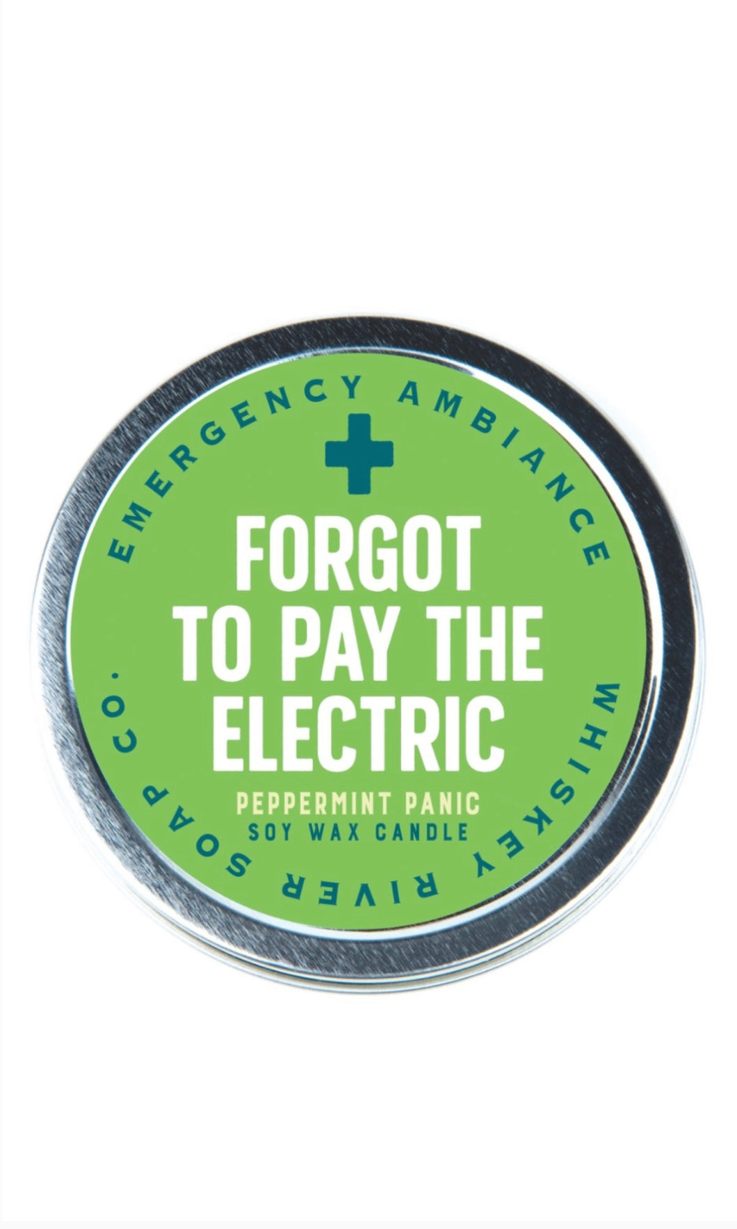 Whiskey - River “Forgot to Pay The Electric” Emergency Ambiance Tin Candles