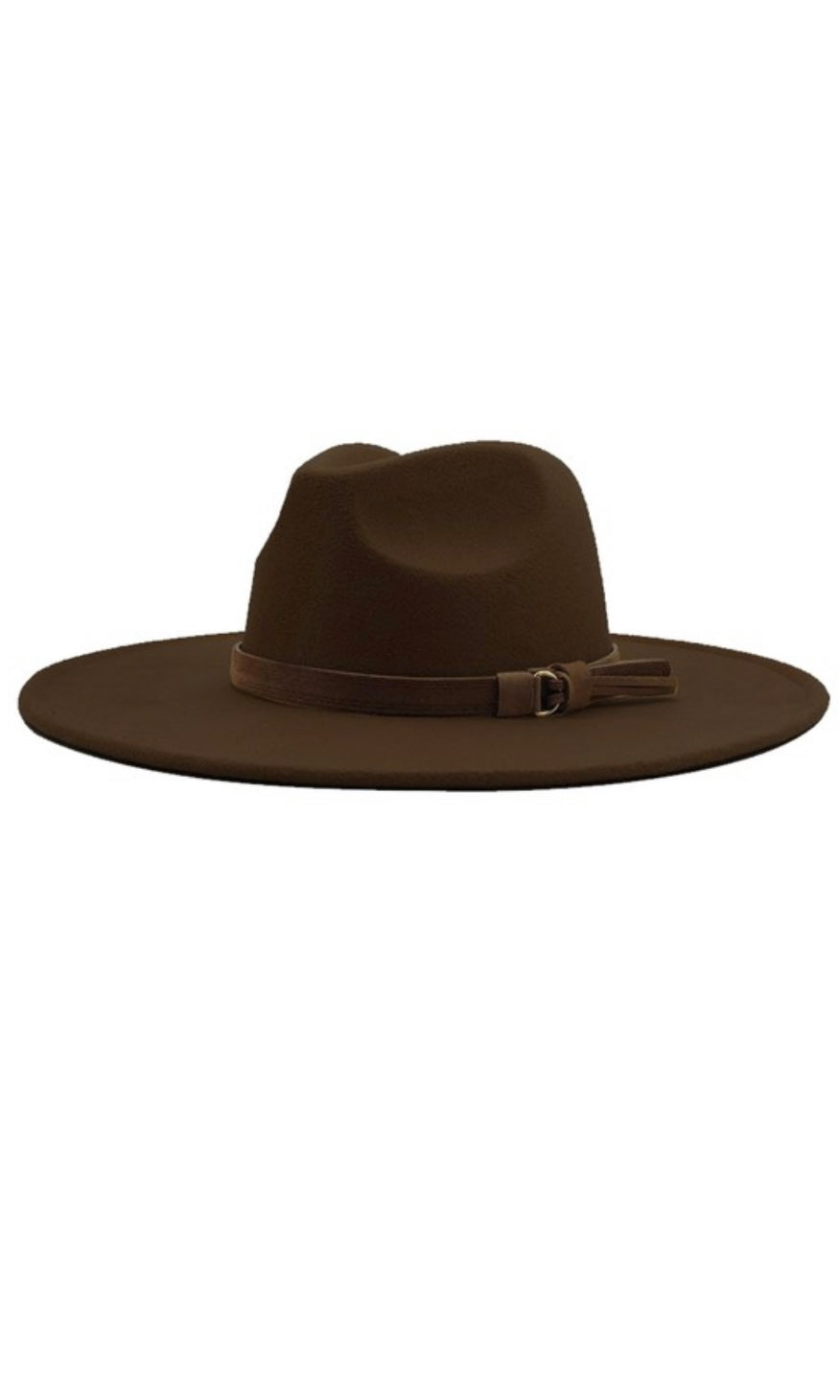 Calhan Coffee Brown Wide Brim Dandy Panama Hat