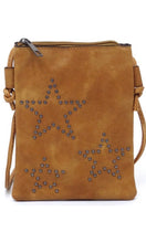 Bex-Vegan Leather Star Crossbody Cellphone Bag