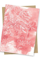 Papaya - “Mom, Thanks & Thinking” 3x5 Gift Greeting Card