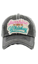 Black Sunshine & Whiskey Baseball Cap