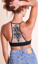 Anamar - Black Lotus Mesh Tattoo Back Brami Bralette Top