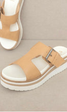 *SALE! Aellie Tan Strappy Chunky Platform Sandal Shoe