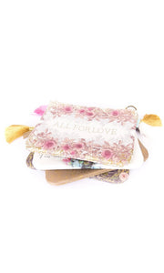 Handbag Papaya White “All For Love” Pocket Clutch Bag