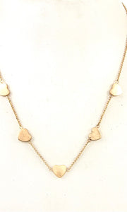 Loving Heart Station Worn Gold Necklace