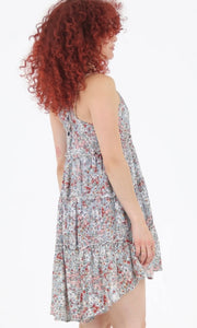 *SALE! Andaly Ivory Ditzy Floral Lattice Back High-Low Dress