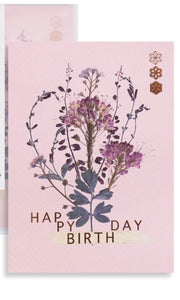Papaya- “Happy Birthday & Thanks” 5x7 Gift Greeting Card