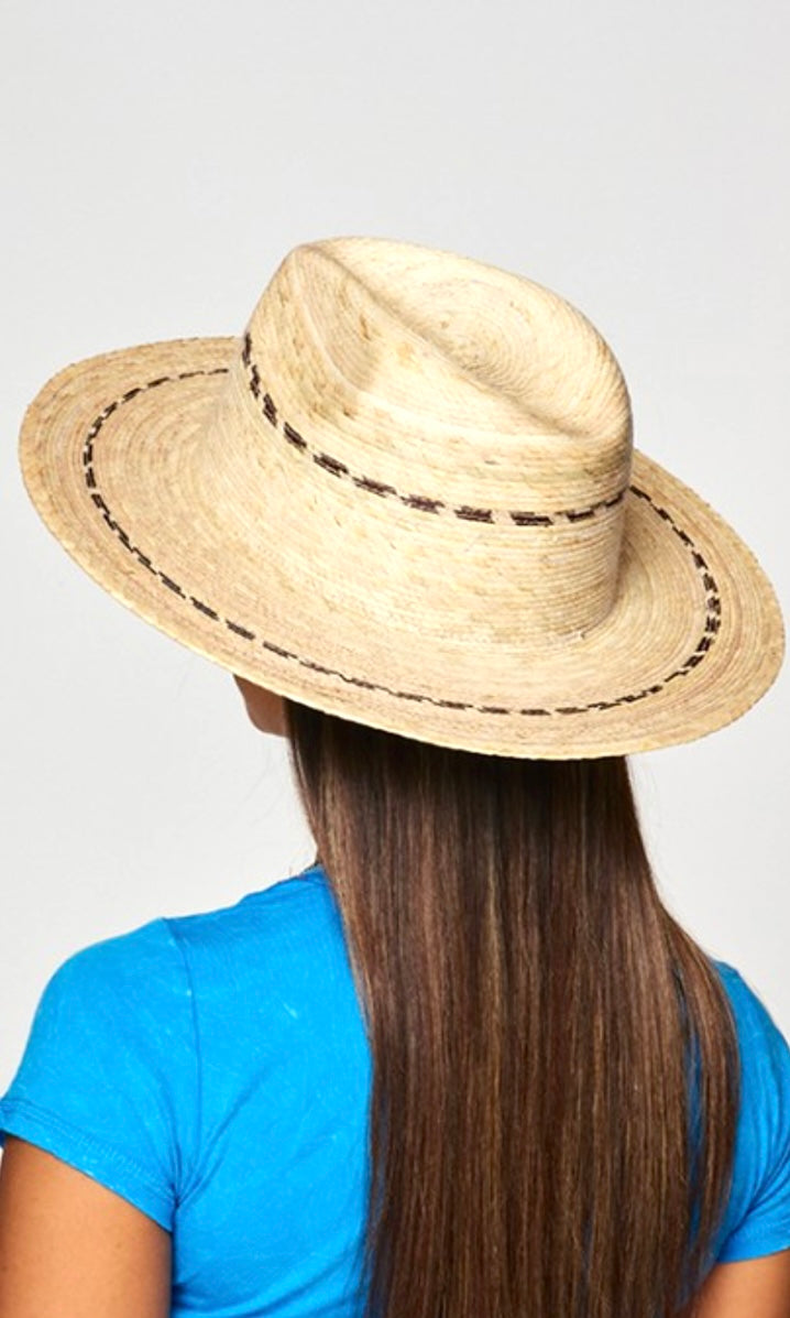 Brinkley Natural Wide Brim Panama Sun Hat