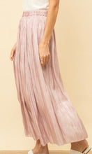 *SALE! Arily Blush Pink Texture Elastic Waist Midi Skirt