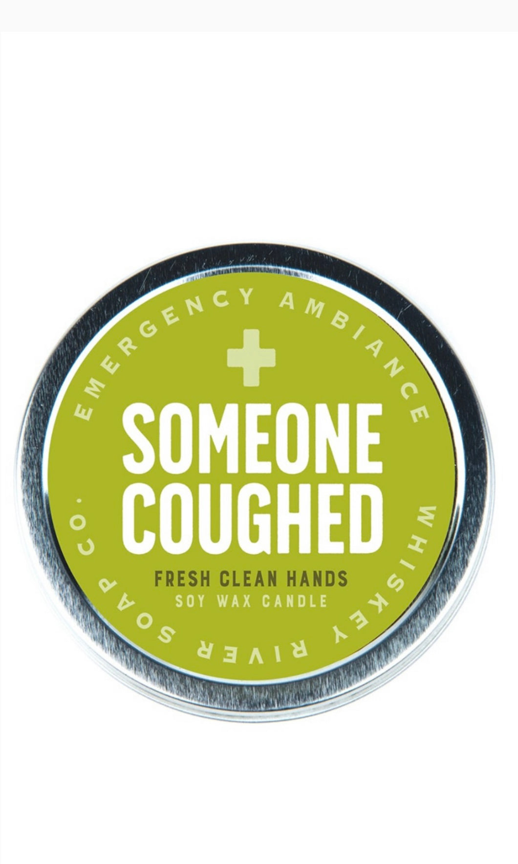 Whiskey River “Someone Coughed” Emergency Ambiance Tin Candles