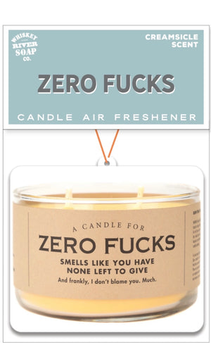 Whisky River Air Freshener for Zero Fucks