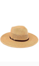 CC Braid Natural Panama Leather Band UPF 50+ Sun Hat
