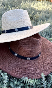 Bud Black, Brown or Ivory Fedora Western Hard Brim Sun Hat