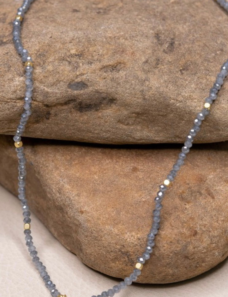 Stassie Seed Bead Short Stretch Choker Necklace