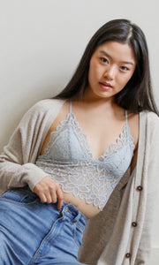 Bianca Floral Lace Racerback Brahmi Bralette