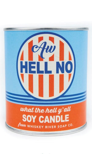 Whiskey - River “Aw Hell No” Vintage Paint Can Candle
