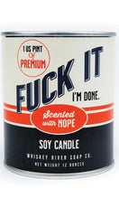 Whiskey River “F•ck It” Vintage Paint Can Candle