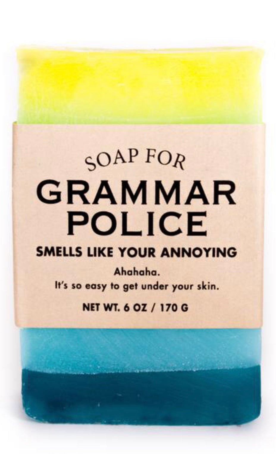 Whisky River Soap for Grammar Police-