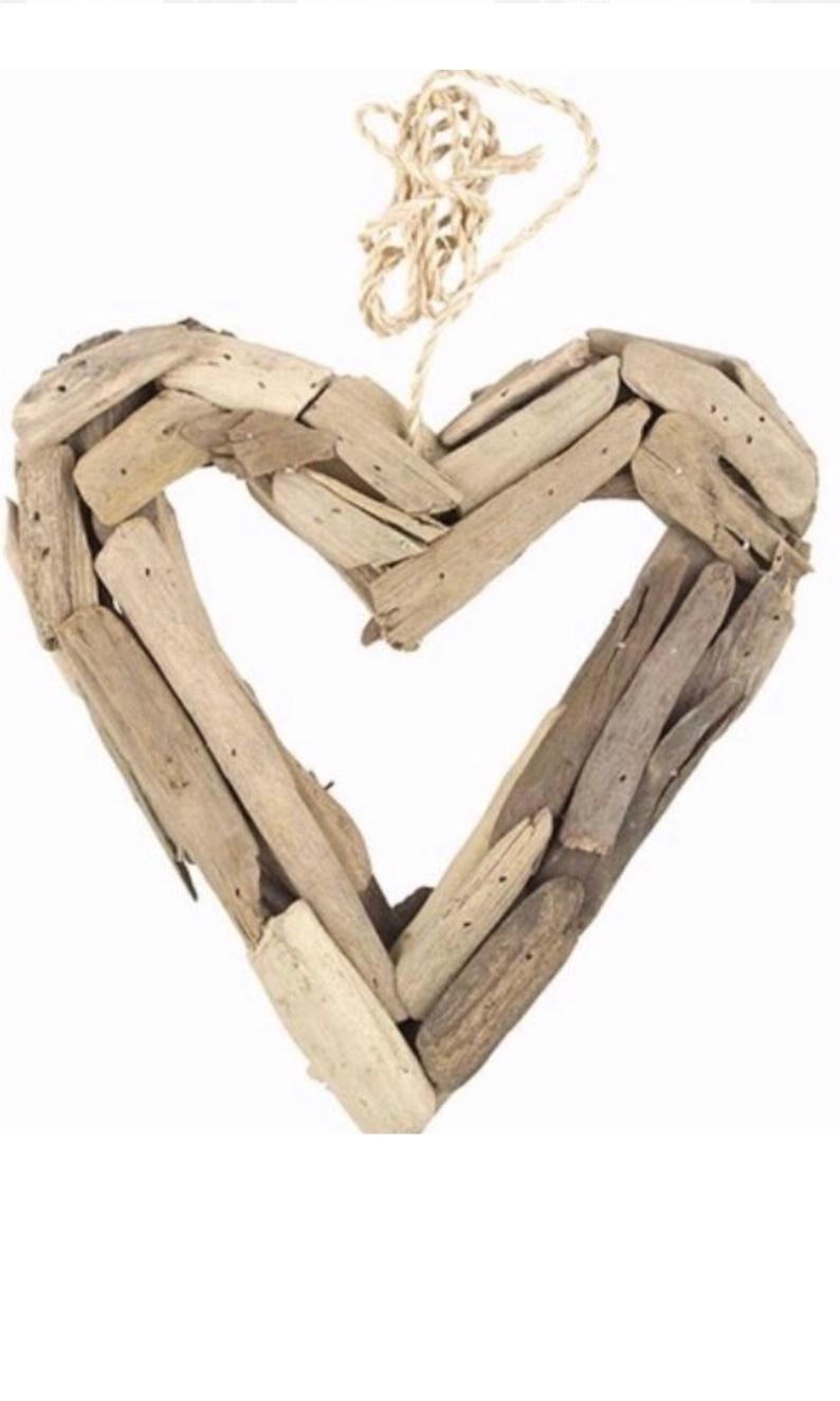 Driftwood Decor Washed Wood Beachcomber Driftwood Open Heart